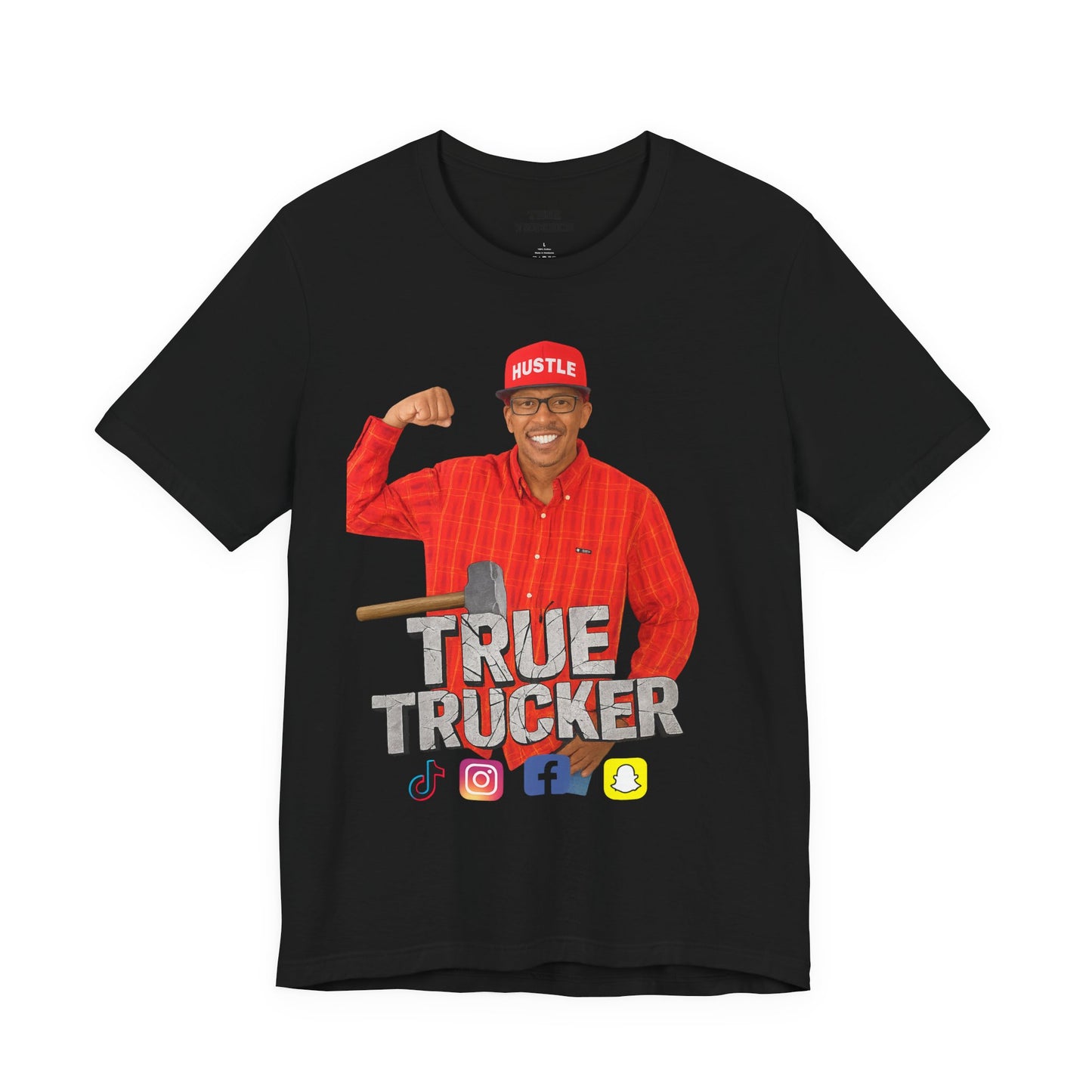 True Trucker Graphic Tee: Unisex Jersey Shirt, Gift for Truck Drivers, Funny T-Shirt, Casual Everyday Wear, Perfect for Trucking Enthusiasts