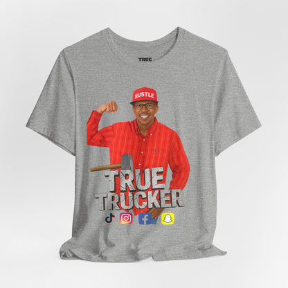 True Trucker Graphic Tee: Unisex Jersey Shirt, Gift for Truck Drivers, Funny T-Shirt, Casual Everyday Wear, Perfect for Trucking Enthusiasts
