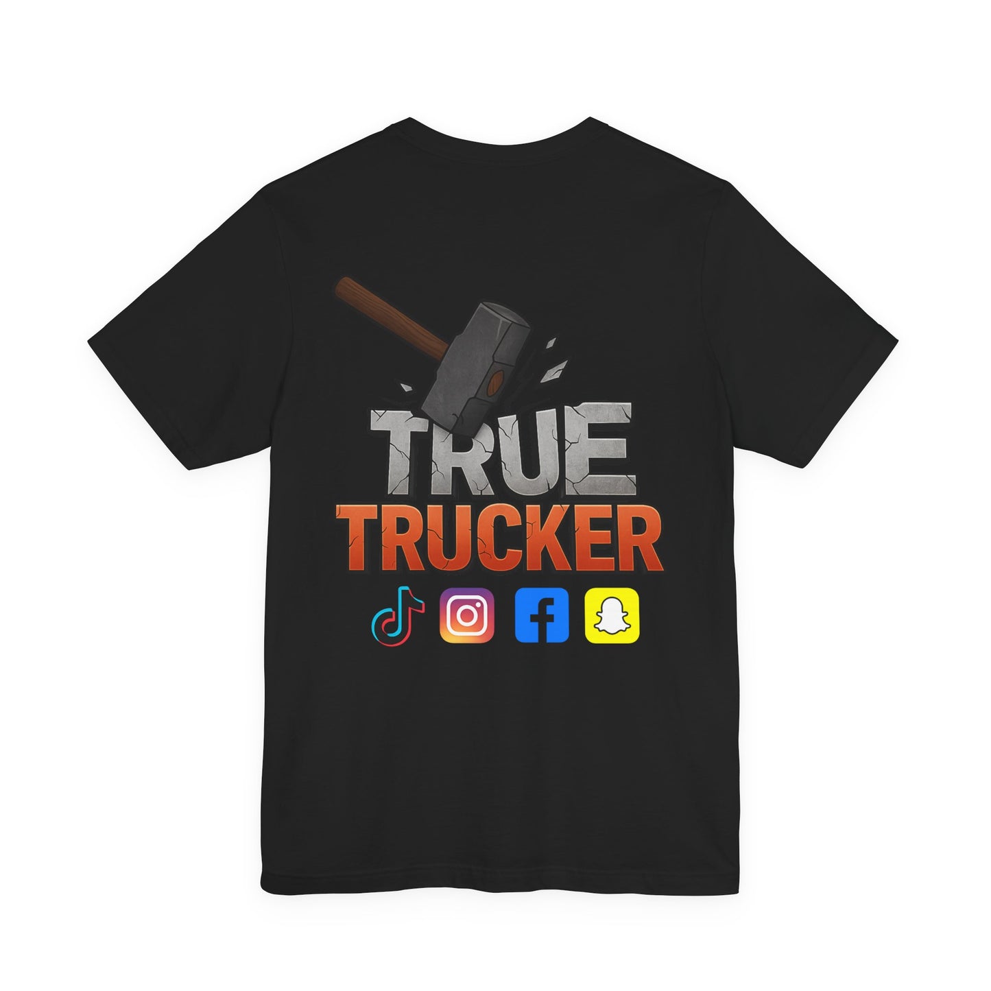 True Trucker Graphic Tee: Unisex Jersey Shirt, Gift for Truck Drivers, Funny T-Shirt, Casual Everyday Wear, Perfect for Trucking Enthusiasts