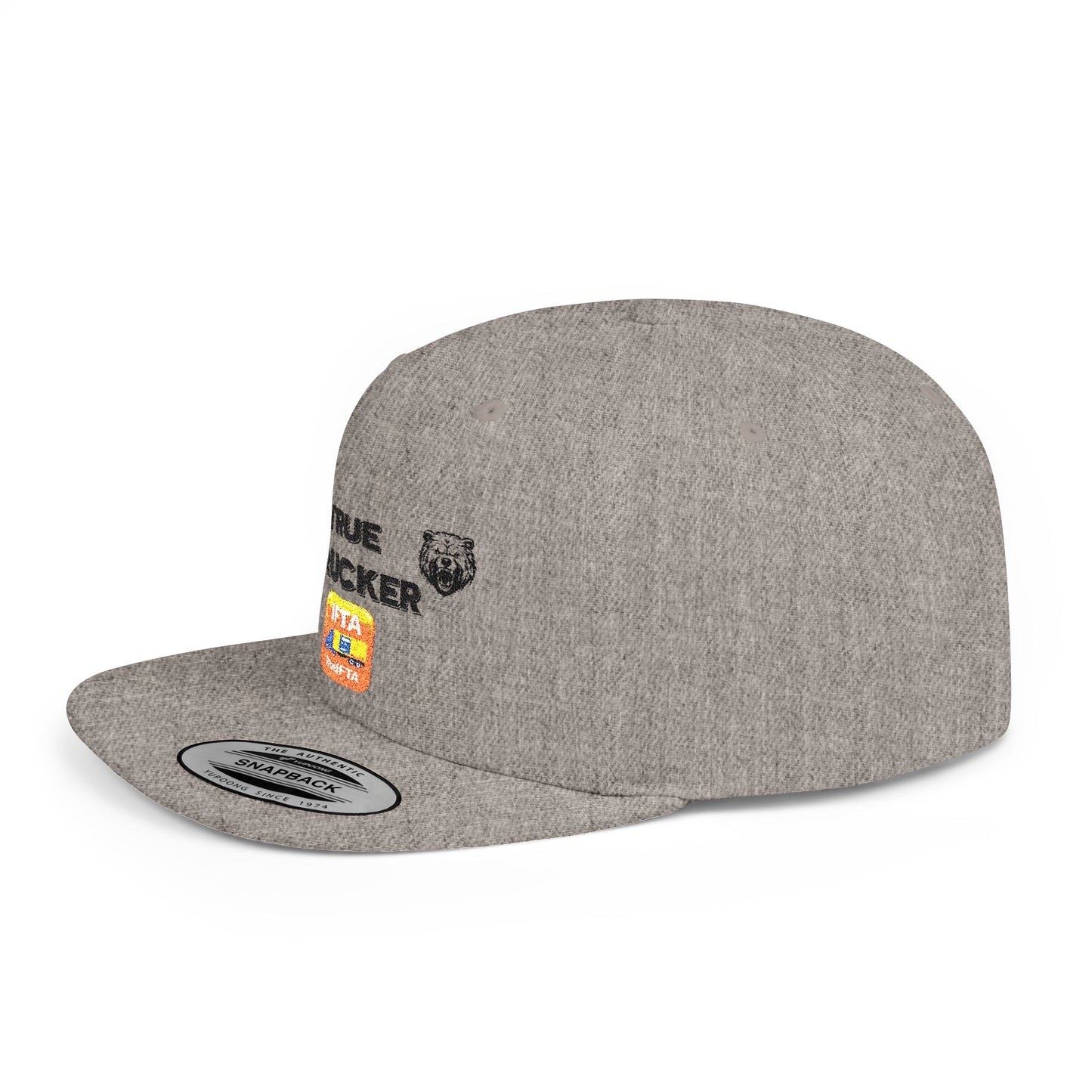 True Trucker Flat Bill Snapback Hat | Perfect for Casual Outings, Outdoor Adventures, Festivals, Gifts, and Everyday Wear