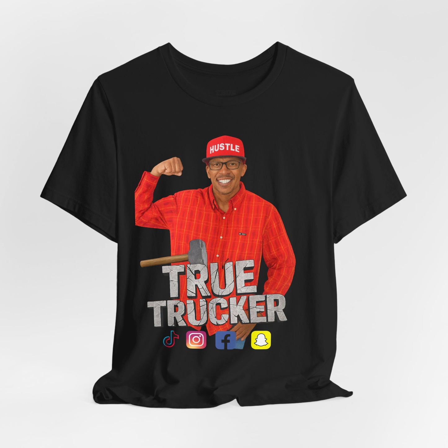 True Trucker Graphic Tee: Unisex Jersey Shirt, Gift for Truck Drivers, Funny T-Shirt, Casual Everyday Wear, Perfect for Trucking Enthusiasts