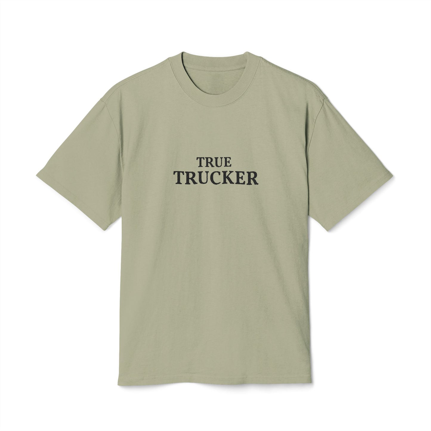 True Trucker Unisex Heavy Faded Tee, Vintage Style Graphic Shirt for Trucker Lovers, Casual Wear, Gift for Dads and Friends