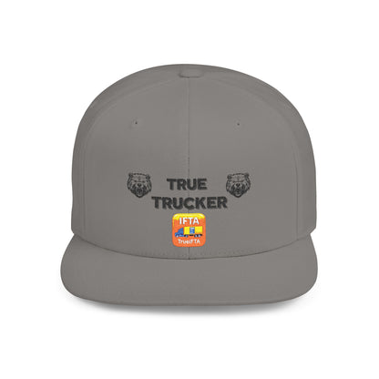 True Trucker Flat Bill Snapback Hat | Perfect for Casual Outings, Outdoor Adventures, Festivals, Gifts, and Everyday Wear