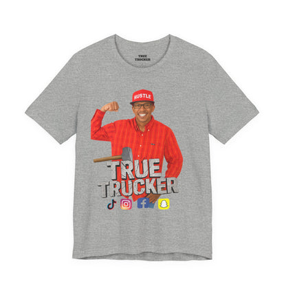 True Trucker Graphic Tee: Unisex Jersey Shirt, Gift for Truck Drivers, Funny T-Shirt, Casual Everyday Wear, Perfect for Trucking Enthusiasts