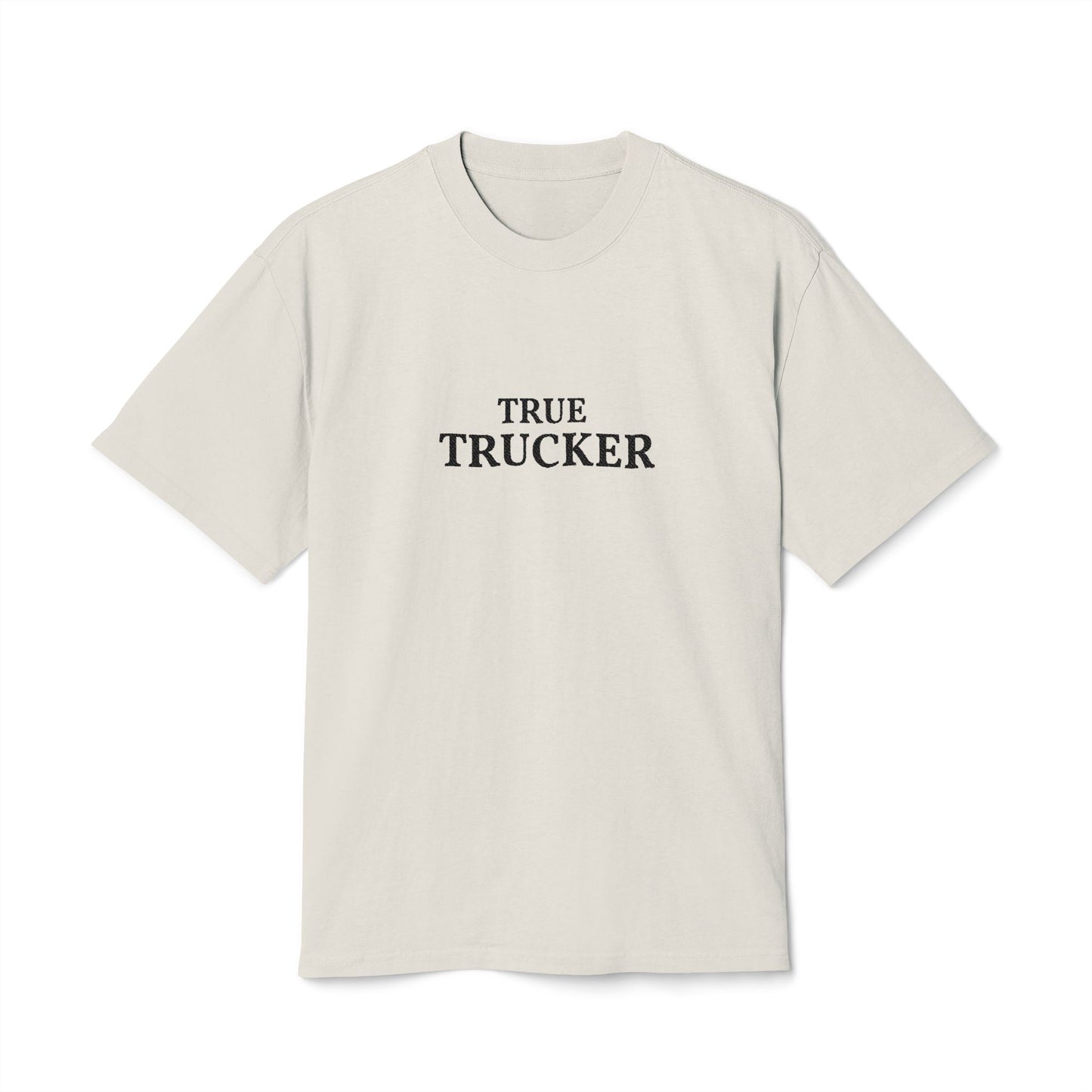 True Trucker Unisex Heavy Faded Tee, Vintage Style Graphic Shirt for Trucker Lovers, Casual Wear, Gift for Dads and Friends