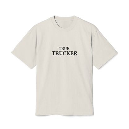 True Trucker Unisex Heavy Faded Tee, Vintage Style Graphic Shirt for Trucker Lovers, Casual Wear, Gift for Dads and Friends