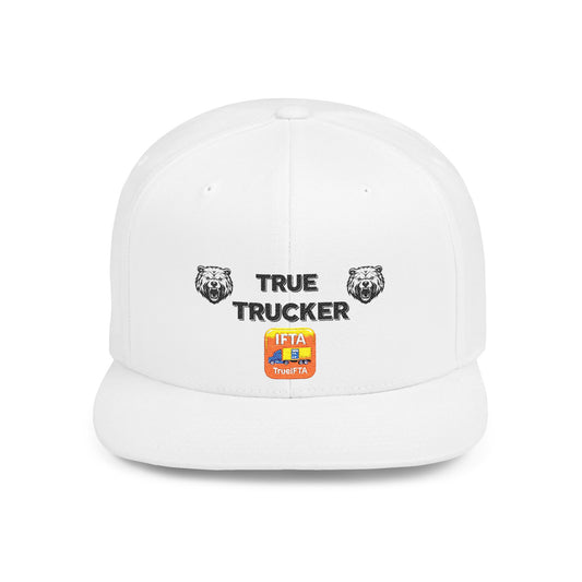 True Trucker Flat Bill Snapback Hat | Perfect for Casual Outings, Outdoor Adventures, Festivals, Gifts, and Everyday Wear