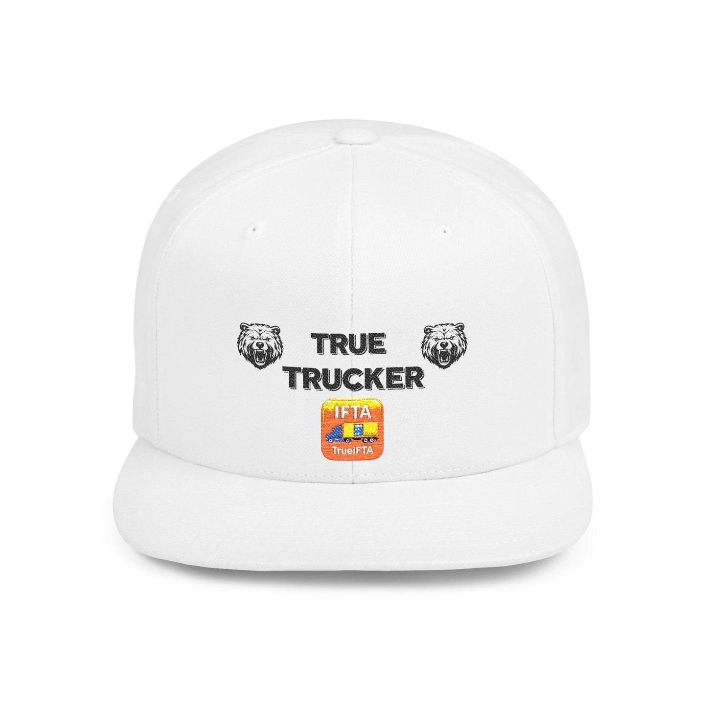 True Trucker Flat Bill Snapback Hat | Perfect for Casual Outings, Outdoor Adventures, Festivals, Gifts, and Everyday Wear