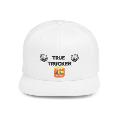 True Trucker Flat Bill Snapback Hat | Perfect for Casual Outings, Outdoor Adventures, Festivals, Gifts, and Everyday Wear