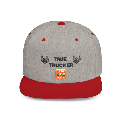 True Trucker Flat Bill Snapback Hat | Perfect for Casual Outings, Outdoor Adventures, Festivals, Gifts, and Everyday Wear