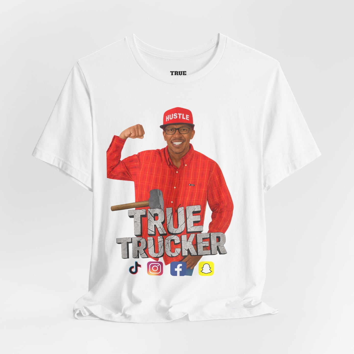True Trucker Graphic Tee: Unisex Jersey Shirt, Gift for Truck Drivers, Funny T-Shirt, Casual Everyday Wear, Perfect for Trucking Enthusiasts
