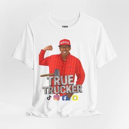 True Trucker Graphic Tee: Unisex Jersey Shirt, Gift for Truck Drivers, Funny T-Shirt, Casual Everyday Wear, Perfect for Trucking Enthusiasts