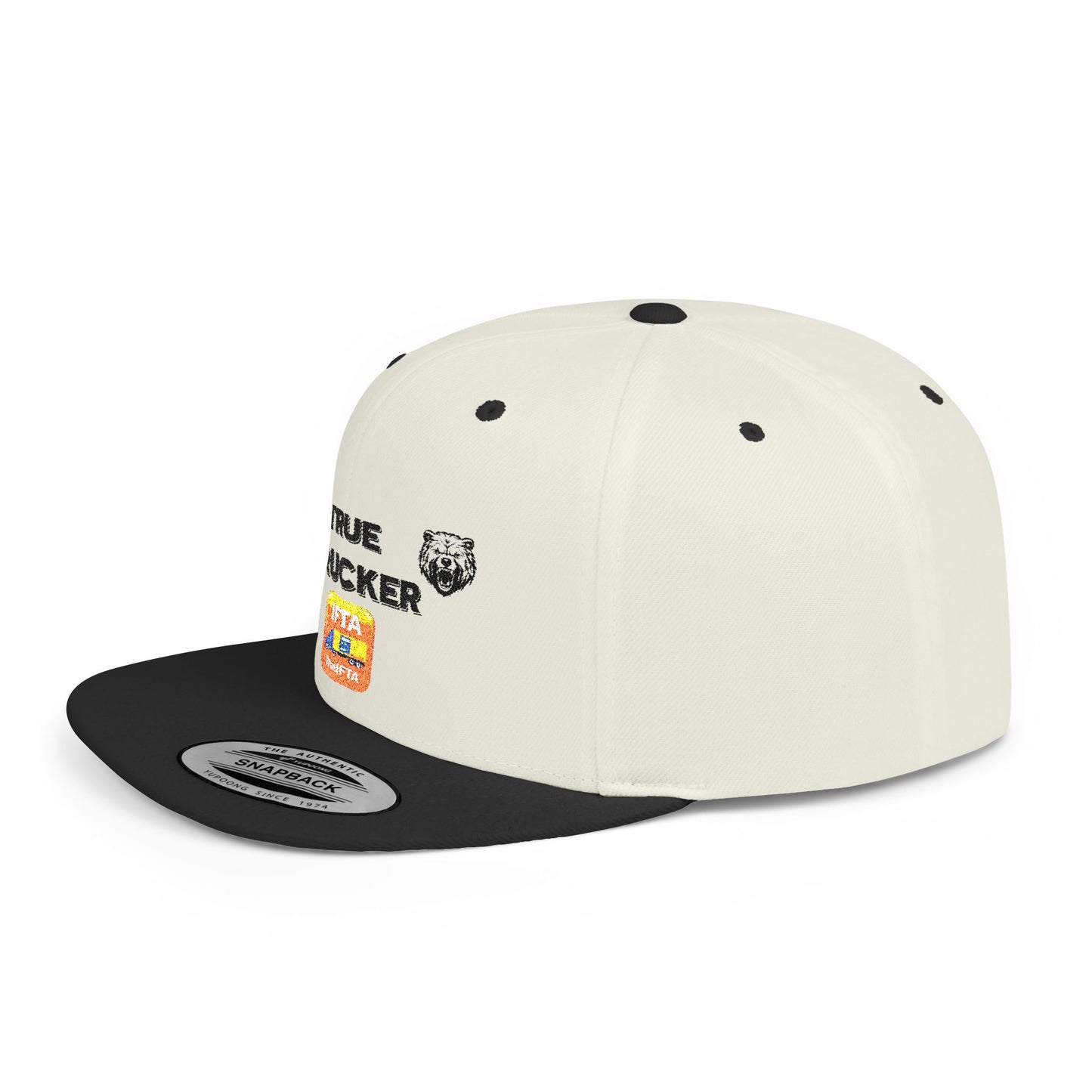 True Trucker Flat Bill Snapback Hat | Perfect for Casual Outings, Outdoor Adventures, Festivals, Gifts, and Everyday Wear