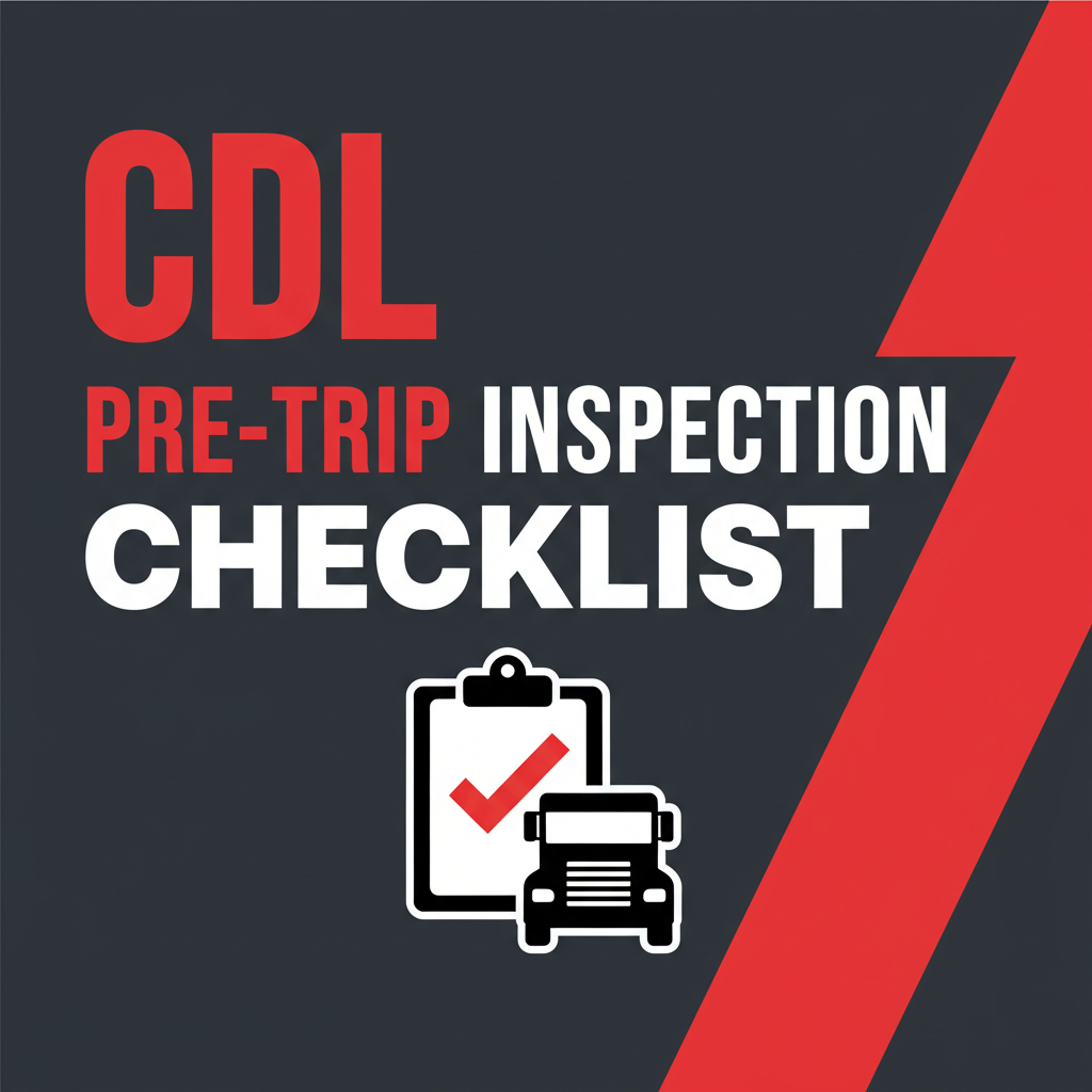 CDL Pre-Trip Inspection Checklist Pack (Printable PDF)
